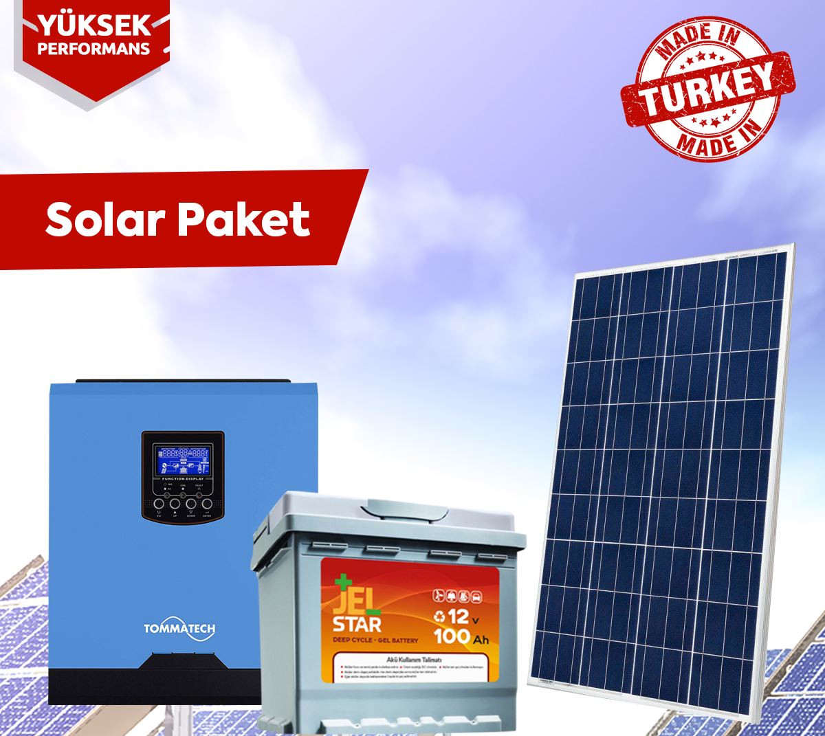 SOLAR PAKET 500 WATT Bursa Solar Sistemler