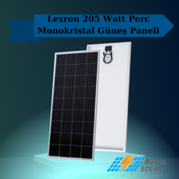 Lexron 205 Watt Perc Monokristal Güneş Paneli Lexron 205 Watt Perc Monokristal Güneş Paneli